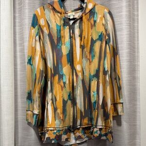 LOGO Lounge Lori Goldstein Women’s Full Zip Hoodie w/pockets -Size Large